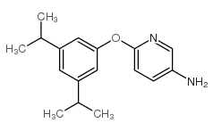 6-(3,5-二异丙基苯氧基)吡啶-3-胺结构式