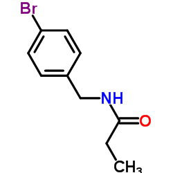 PROPANAMIDE, N-[(4-BROMOPHENYL)METHYL]-结构式