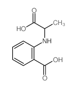Benzoic acid,2-[(1-carboxyethyl)amino]- structure