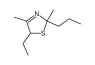5-ethyl-2,4-dimethyl-2-propyl-2,5-dihydro-thiazole结构式