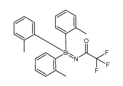 [(trifluoroacetyl)imino]tris-(2-methylphenyl)-λ(5)-bismuthane Structure
