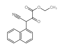 1-Naphthalenepropanoicacid, b-cyano-a-oxo-, ethyl ester Structure