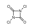 Struktura 1,3-dichloro-1,3-diazetydyno-2,4-dionu