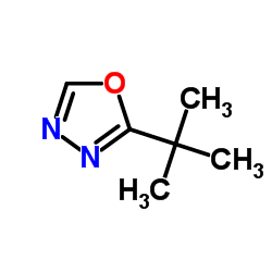 2-叔丁基-1,3,4-恶二唑结构式