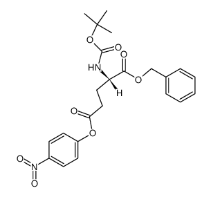 N-t-boc-α-benzyl-γ-(4-nitrophenyl)-L-glutamate结构式