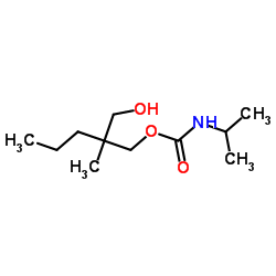 2-甲基-2-丙基-1,3-丙二醇异丙基氨基甲酸单酯结构式