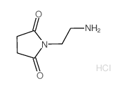 1-(2-氨乙基)吡咯烷-2,5-二酮盐酸盐结构式