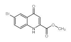 6-溴-4-氧代-1,4-二氢喹啉-2-羧酸甲酯结构式