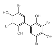 2,4-dibromo-6-(3,5-dibromo-2,4-dihydroxyphenyl)benzene-1,3-diol Structure