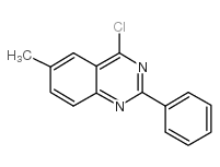 4-氯-6-甲基-2-苯基喹唑啉结构式