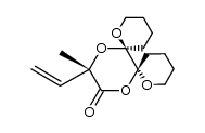 (6R,7R,15S)-15-methyl-15-vinyl-1,8,13,16-tetraoxadispiro[5.0.57.46]hexadecan-14-one Structure