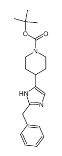 4-(2-Benzyl-3H-imidazol-4-yl)-piperidine-1-carboxylic acid tert-butyl ester结构式