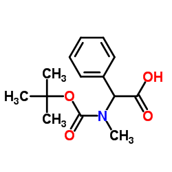 N-Boc-A-甲氨基苯乙酸结构式