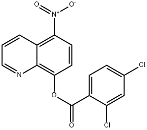 Benzoic acid, 2,4-dichloro-, 5-nitro-8-quinolinyl ester picture