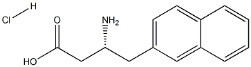 (R)-3-Amino-4-(2-naphthyl)-butyric acid-HCl Structure