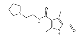 5-formyl-2,4-dimethyl-1H-pyrrole-3-carboxylic acid (2-pyrrolidin-1-yl-ethyl)-amide Structure
