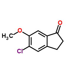 5-氯-6-甲氧基-1-茚满酮结构式