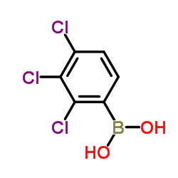 2,3,4-三氯苯硼酸结构式