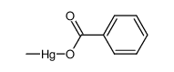 benzoic acid , methylmercury-benzoate结构式