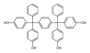 p,p',p'',p'''-[1,4-phenylenebisbenzylidyne]tetrakisphenol结构式