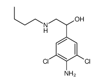 1-(4-amino-3,5-dichlorophenyl)-2-(butylamino)ethanol结构式
