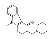 9-methyl-3-[(3-methylpiperidin-1-yl)methyl]-2,3-dihydro-1H-carbazol-4-one Structure