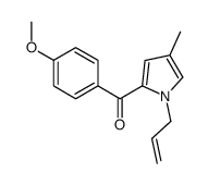 (4-methoxyphenyl)-(4-methyl-1-prop-2-enylpyrrol-2-yl)methanone结构式