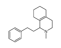 2-methyl-1-(2-phenylethyl)-3,4,5,6,7,8-hexahydro-1H-isoquinoline结构式