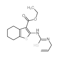ethyl 2-(prop-2-enylthiocarbamoylamino)-4,5,6,7-tetrahydrobenzothiophene-3-carboxylate结构式