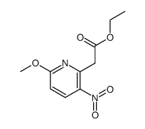 2-ethoxycarbonylmethyl-6-methoxy-3-nitropyridine Structure