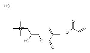 [2-hydroxy-3-(2-methylprop-2-enoyloxy)propyl]-trimethylazanium,prop-2-enoic acid,chloride Structure