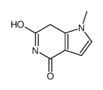 4H-Pyrrolo[3,2-c]pyridine-4,6(5H)-dione,1,7-dihydro-1-methyl-(9CI)结构式
