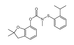(2,2-dimethyl-3H-1-benzofuran-7-yl) N-methyl-N-(2-propan-2-ylphenyl)sulfanylcarbamate结构式