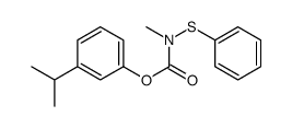 (3-propan-2-ylphenyl) N-methyl-N-phenylsulfanylcarbamate结构式