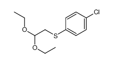 1-Chloro-4-[(2,2-diethoxyethyl)sulfanyl]benzene结构式