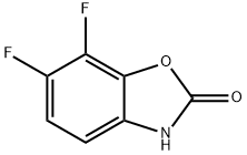 6,7-二氟苯并噁唑-2(3H)-酮结构式