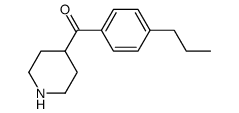 4-(4-n-propylbenzoyl)piperidine Structure