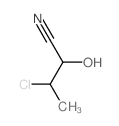 3-chloro-2-hydroxy-butanenitrile structure