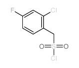 (2-氯-4-氟苯基)甲磺酰氯结构式