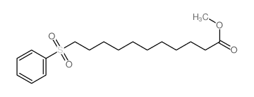 methyl 11-(benzenesulfonyl)undecanoate Structure