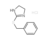 2-benzylsulfanyl-4,5-dihydro-1H-imidazole结构式