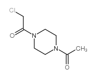 1-(4-乙酰基-1-哌嗪)-2-氯乙酮结构式