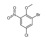 2-Bromo-4-chloro-6-nitroanisole结构式