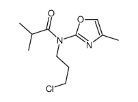 N-(3-chloropropyl)-2-methyl-N-(4-methyl-1,3-oxazol-2-yl)propanamide结构式