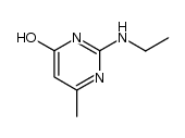 2-Ethylamino-6-methyl-4-pyrimidinol结构式