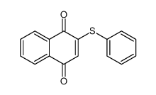 2-phenylsulfanylnaphthalene-1,4-dione结构式