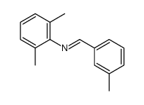 N-(2,6-dimethylphenyl)-1-(3-methylphenyl)methanimine结构式
