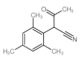 Benzeneacetonitrile, a-acetyl-2,4,6-trimethyl- Structure