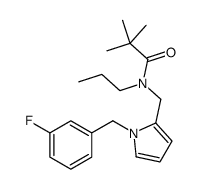 N-[[1-[(3-fluorophenyl)methyl]pyrrol-2-yl]methyl]-2,2-dimethyl-N-propylpropanamide结构式