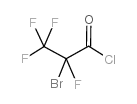 2-bromo-2,3,3,3-tetrafluoropropanoyl chloride Structure